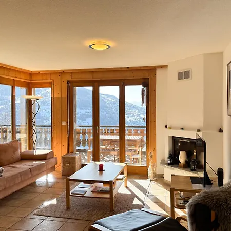 Apartman D'une Avec Vue Imprenable - Veysonnaz