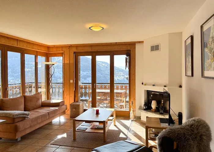 Apartman D'une Avec Vue Imprenable - Veysonnaz